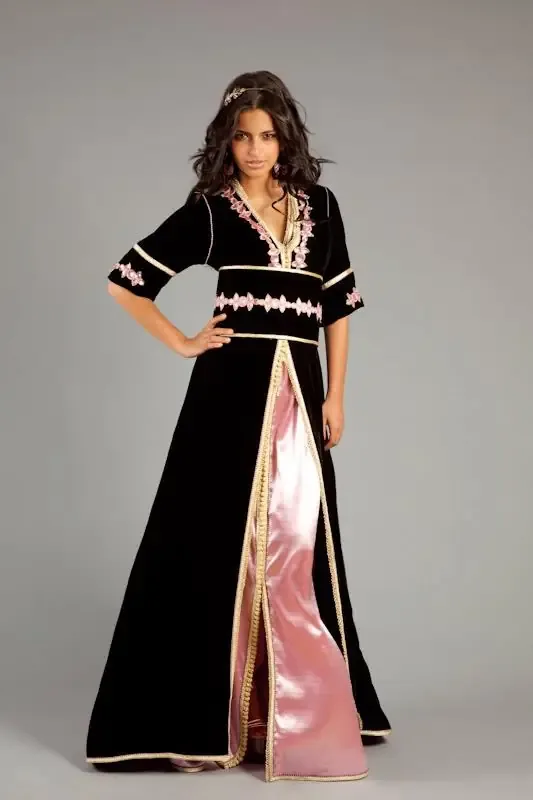 Picture of Radhe Designer Yellow Georgette Kaftan Dress for Women - F653