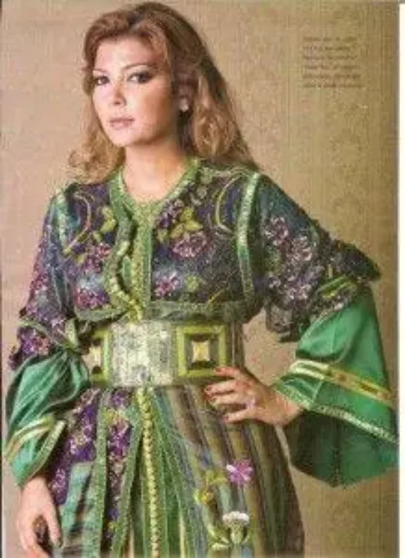 Picture of Radhe Designer Gold Georgette Kaftan Dress for Women - F1067