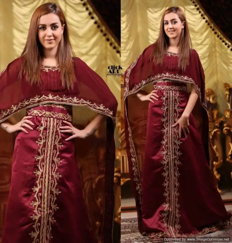 Picture of Radhe Designer Multicolor Georgette Kaftan Dress for Women - F1003