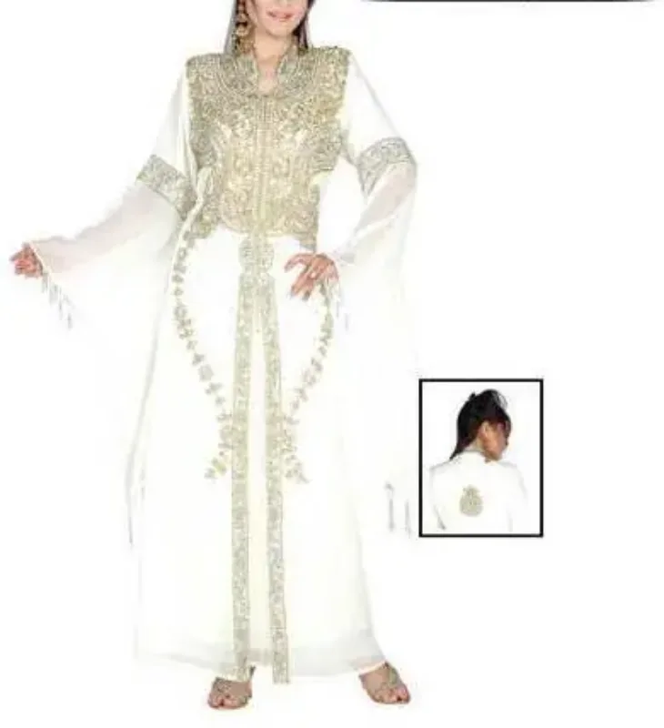 Picture of Radhe Designer Multicolor Georgette Kaftan Dress for Women - F715