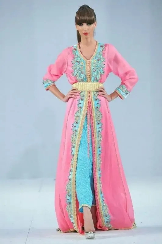 Picture of Radhe Designer Blue Georgette Kaftan Dress for Women - F612