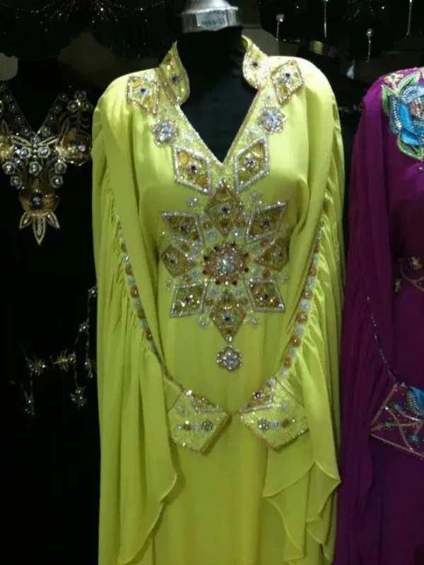 Picture of Radhe Designer Multicolor Georgette Kaftan Dress for Women - F465