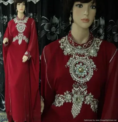 Picture of modest maxi gown beautiful moroccan dubai kaftan abaya 