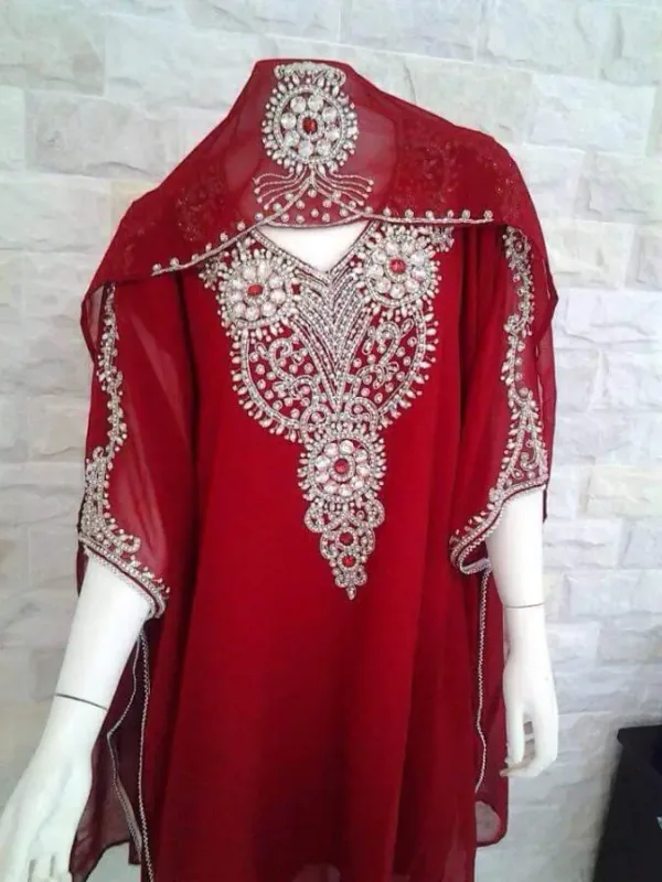 Picture of Radhe Designer Blue Georgette Kaftan Dress for Women - F1055