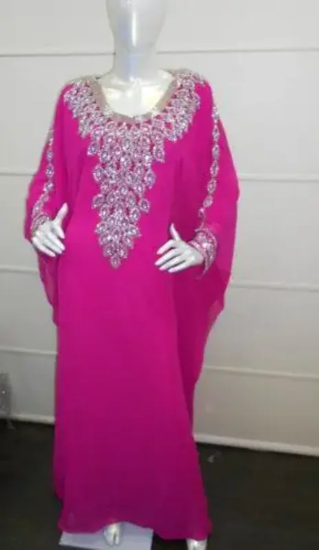 Picture of Radhe Designer Multicolor Georgette Kaftan Dress for Women - F579
