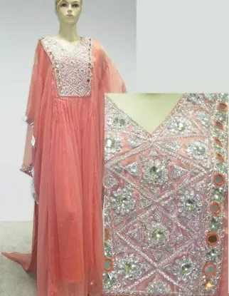 Picture of modest maxi gown cultural wedding gown party wear thobe