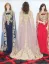 Picture of Blue Chiffon Kaftan Dress for Women - Look 14235