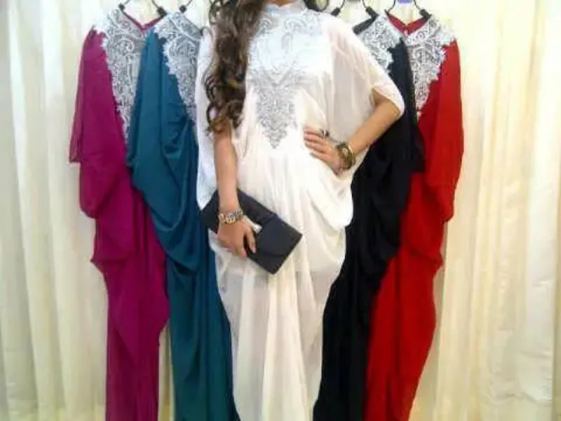 Picture of Radhe Designer Multicolor Georgette Kaftan Dress for Women - F524