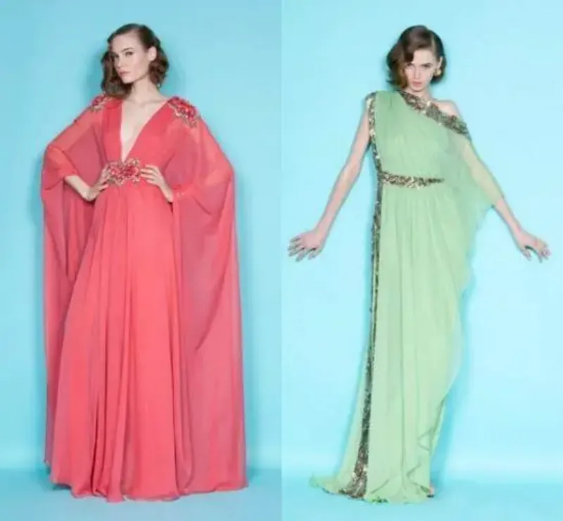 Picture of Radhe Designer Pink Cotton Kaftan Dress for Women - F497