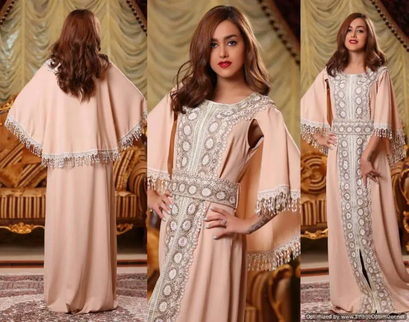 Picture of Radhe Designer Multicolor Georgette Kaftan Dress for Women - F1007