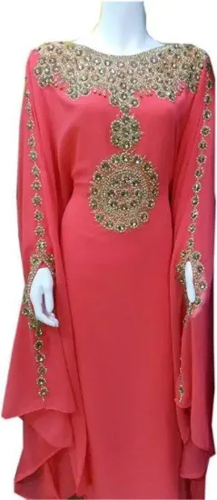 Picture of modest maxi gown eid collection dubai very fancy kaftan