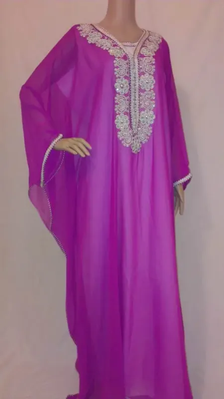 Picture of Radhe Designer Black Georgette Kaftan Dress for Women - F515