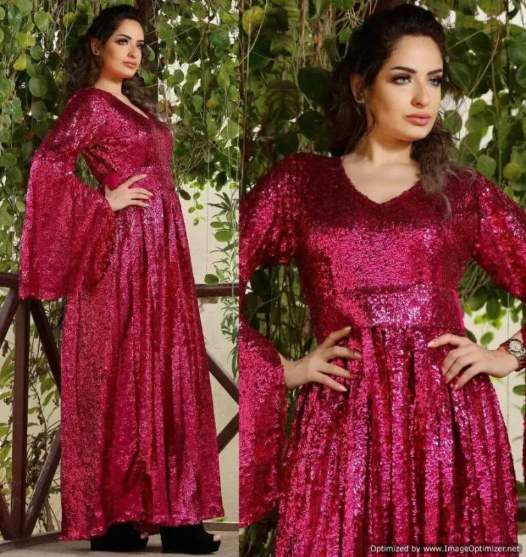 Picture of Radhe Designer Black Georgette Kaftan Dress for Women - F862