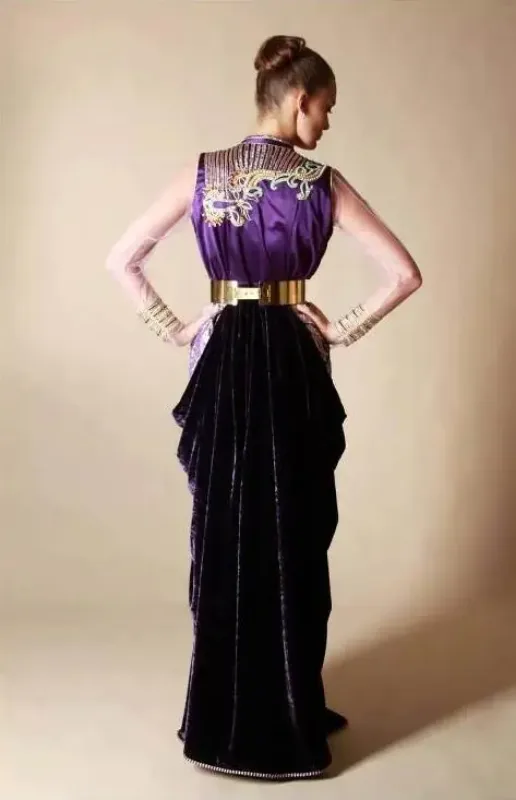 Picture of Radhe Designer Multicolor Georgette Kaftan Dress for Women - F567