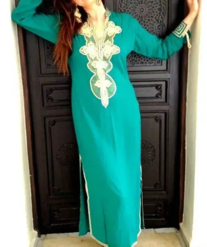 Picture of Radhe Designer Blue Georgette Kaftan Dress for Women - F651