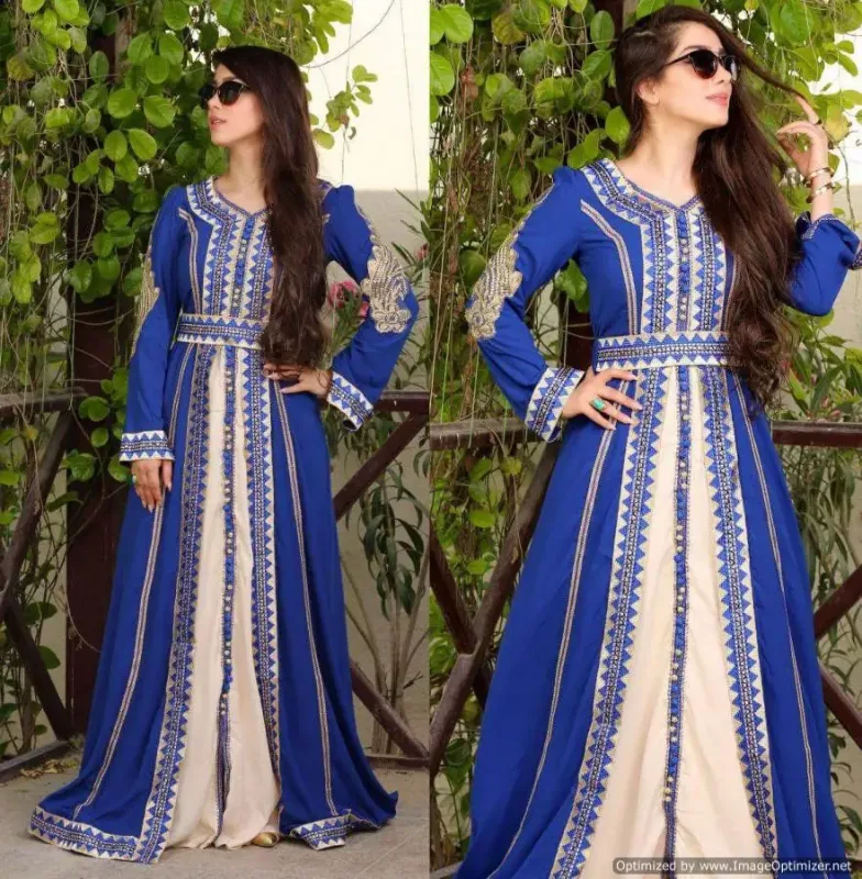 Picture of Radhe Designer Purple Georgette Kaftan Dress for Women - F847