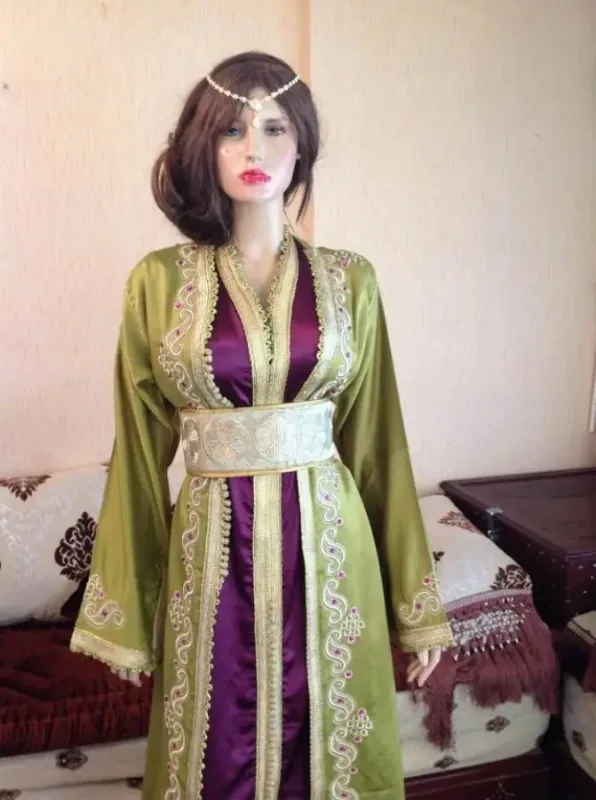 Picture of Radhe Designer White Georgette Kaftan Dress for Women - F365