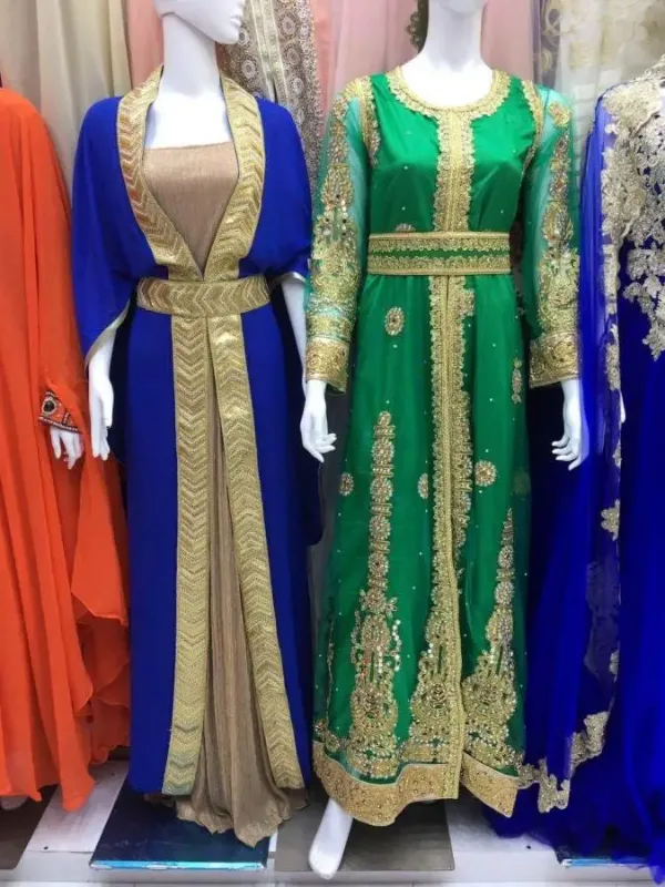 Picture of Radhe Designer Multicolor Georgette Kaftan Dress for Women - F1108