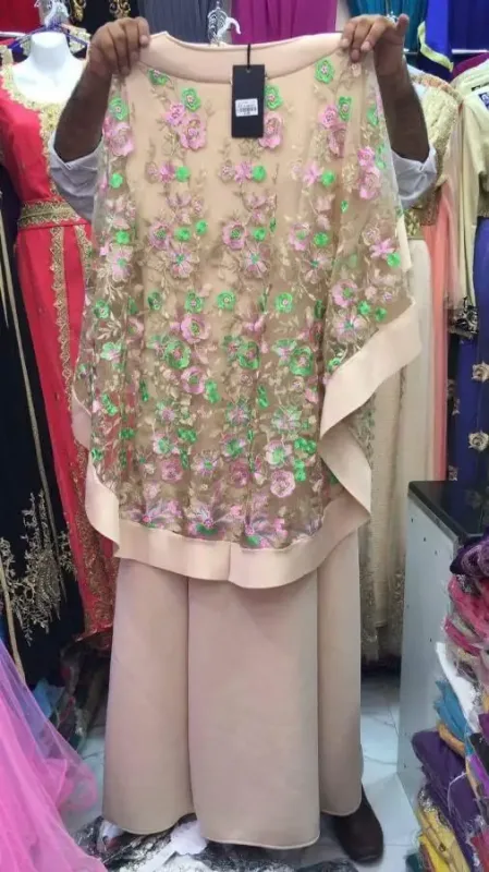 Picture of Radhe Designer Multicolor Georgette Kaftan Dress for Women - F971