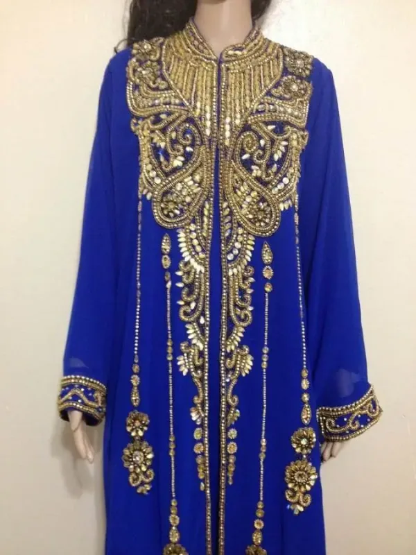 Picture of Radhe Designer Multicolor Georgette Kaftan Dress for Women - F642