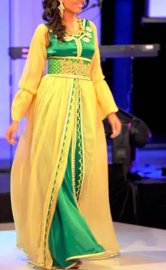 Picture of modest maxi gown moroccan arabian dubai kaftan abaya ja