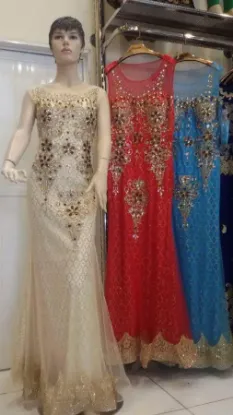 Picture of modest maxi gown moroccan dubai farasha abaya jalabiya 