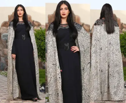 Picture of modest maxi gown moroccan dubai kaftan abaya jalabiya j