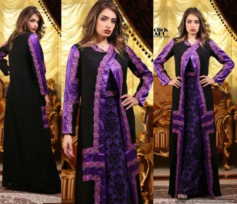 Picture of Radhe Designer Blue Georgette Kaftan Dress for Women - F991