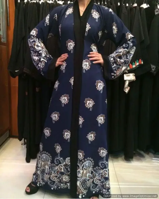 Picture of Radhe Designer Black Georgette Kaftan Dress for Women - F1151