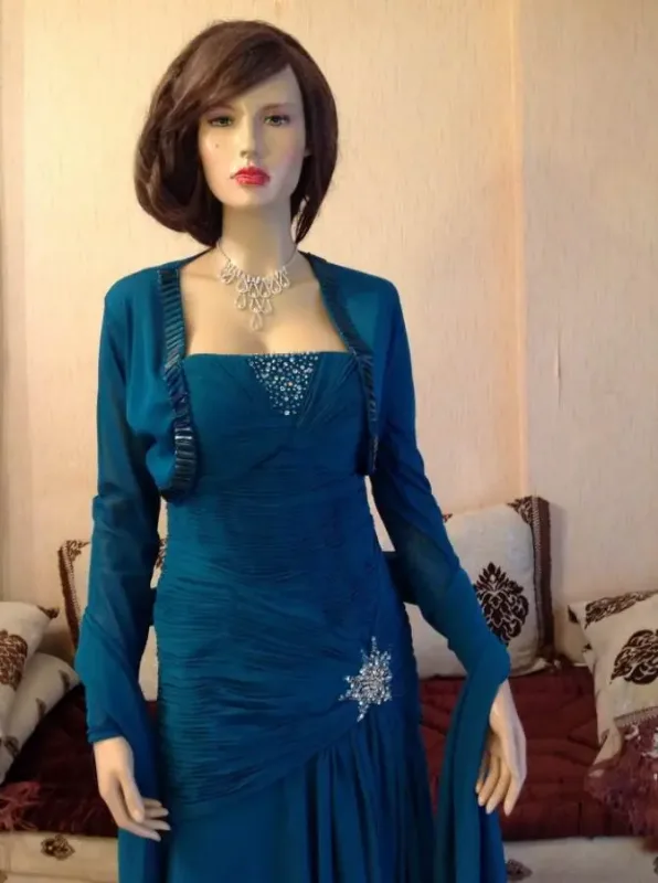 Picture of Radhe Designer Multicolor Georgette Kaftan Dress for Women - F383