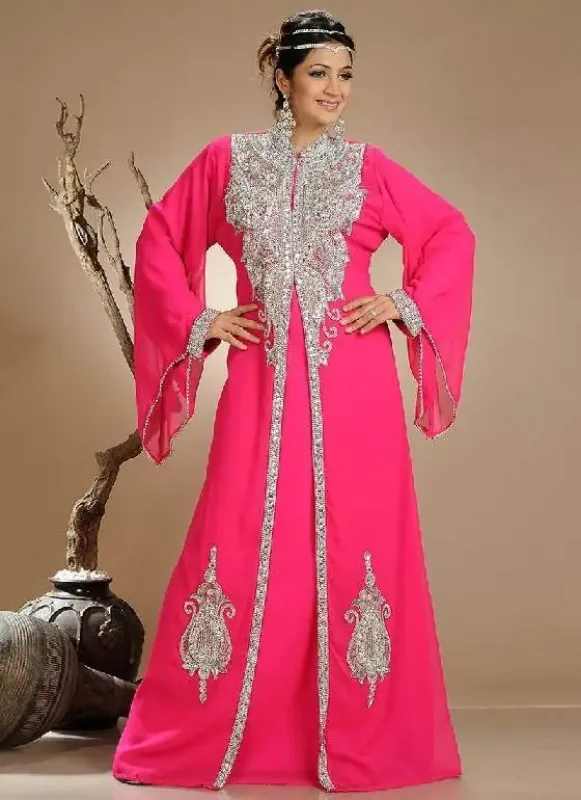 Picture of Radhe Designer Black Georgette Kaftan Dress for Women - F428