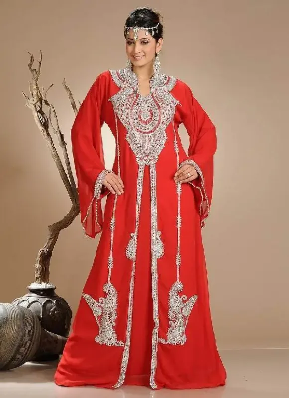 Picture of Radhe Designer Black Georgette Kaftan Dress for Women - F430