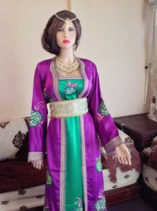 Picture of moroccan party wear evening gown costume with exclusive