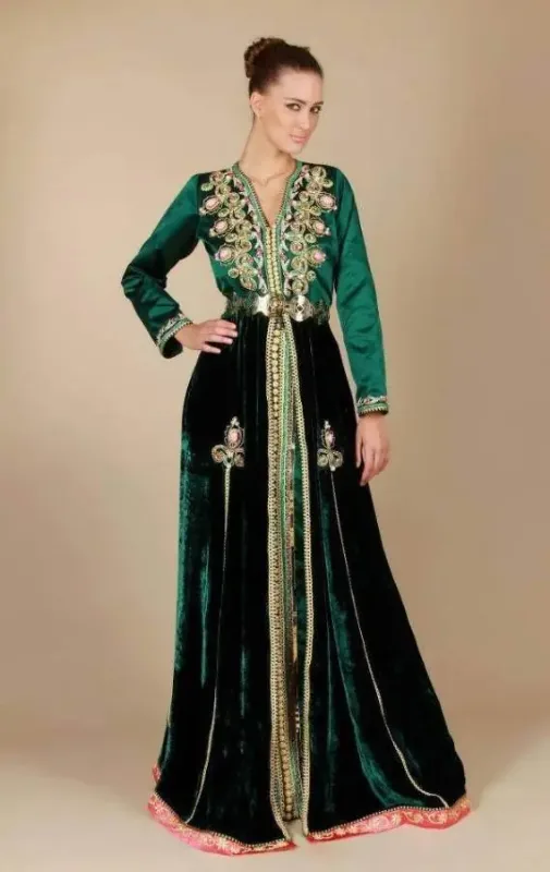 Picture of Radhe Designer Multicolor Georgette Kaftan Dress for Women - F1089