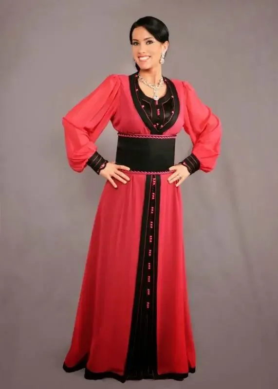 Picture of Radhe Designer Multicolor Georgette Kaftan Dress for Women - F730