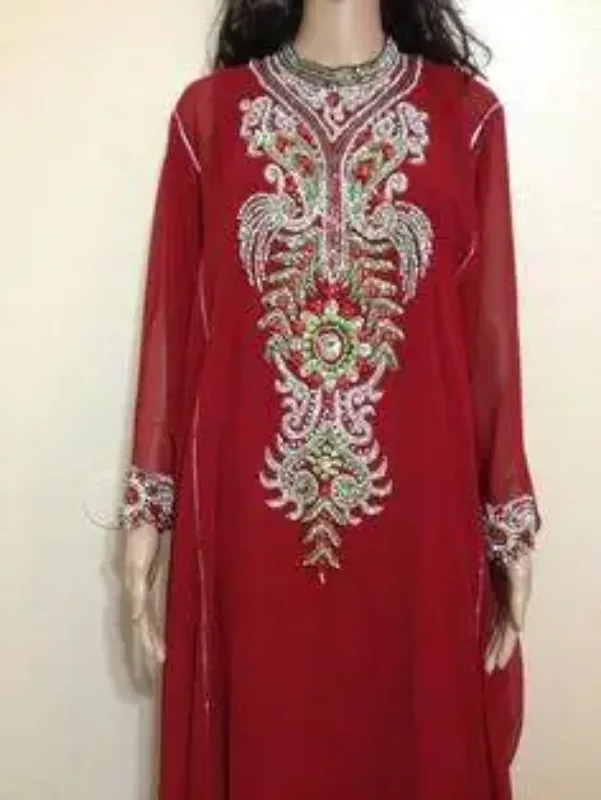 Picture of Radhe Designer Multicolor Georgette Kaftan Dress for Women - F659
