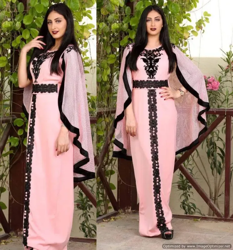Picture of Radhe Designer Orange Georgette Kaftan Dress for Women - F846