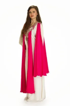 Picture of oriental robe women's overcoat long sleeve jacket with 