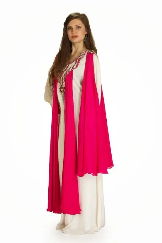 Picture of Radhe Designer Yellow Georgette Kaftan Dress for Women - F687