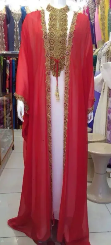 Picture of Radhe Designer Multicolor Georgette Kaftan Dress for Women - F1155