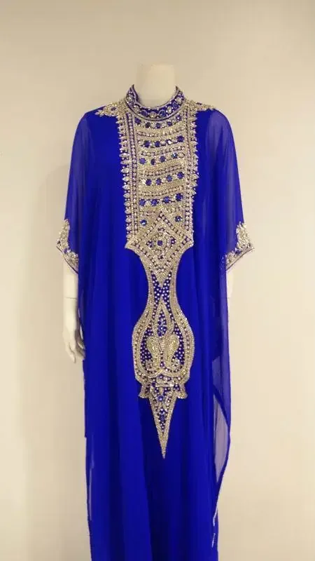Picture of Radhe Designer Multicolor Georgette Kaftan Dress for Women - F538