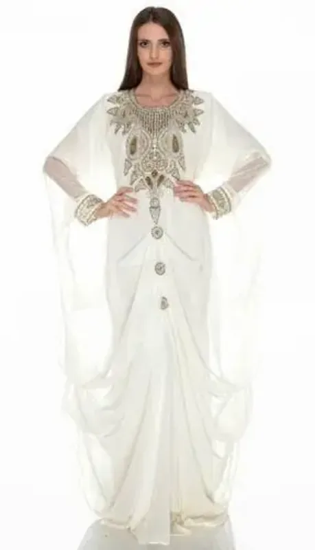Picture of Radhe Designer Multicolor Georgette Kaftan Dress for Women - F46