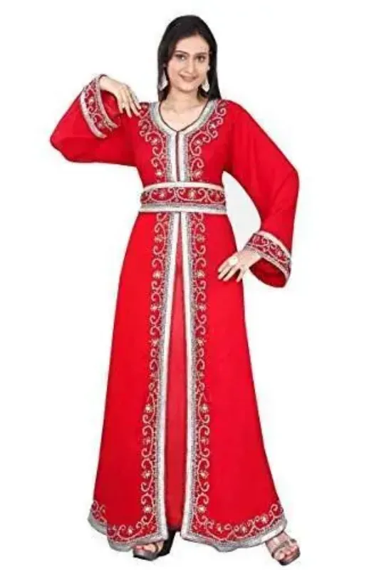 Picture of Radhe Designer Blue Georgette Kaftan Dress for Women - F151