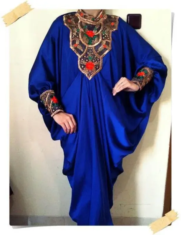 Picture of Radhe Designer Multicolor Georgette Kaftan Dress for Women - F218