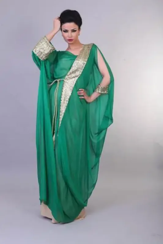Picture of Radhe Designer Multicolor Georgette Kaftan Dress for Women - F232