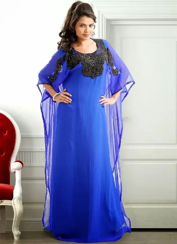 Picture of Radhe Designer Purple Georgette Kaftan Dress for Women - F58
