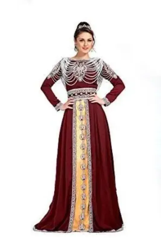 Picture of Radhe Designer Black Georgette Kaftan Dress for Women - F105
