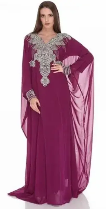 Picture of Radhe Designer Blue Georgette Kaftan Dress for Women - F49