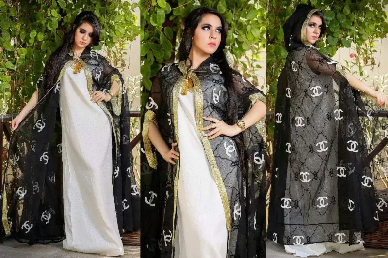 Picture of Radhe Designer Multicolor Georgette Kaftan Dress for Women - F48