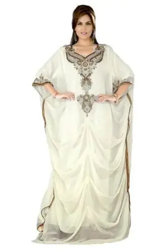 Picture of Radhe Designer Multicolor Georgette Kaftan Dress for Women - F120